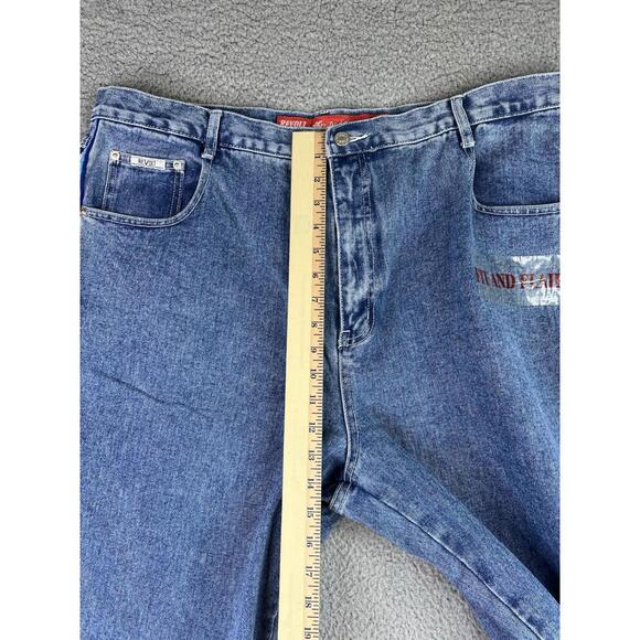 NWT Revolt Blue Denim Jeans Fit & Flare Womens Size 22 100% Cotton Deadstock - Picture 10 of 14